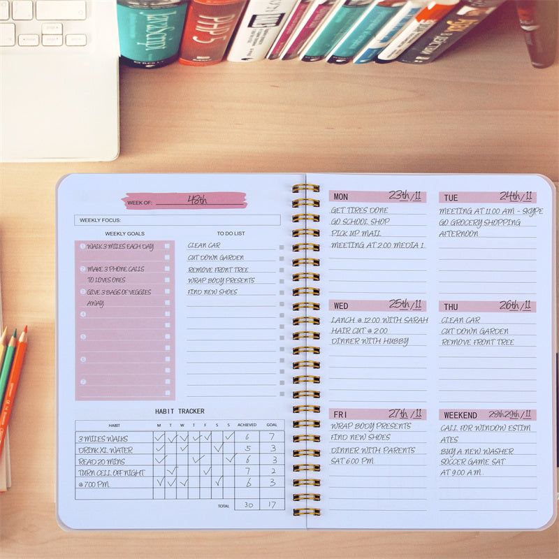 Non-Dated Agenda Notebook: Your Ultimate Planning Companion ShopAnthonyDoty