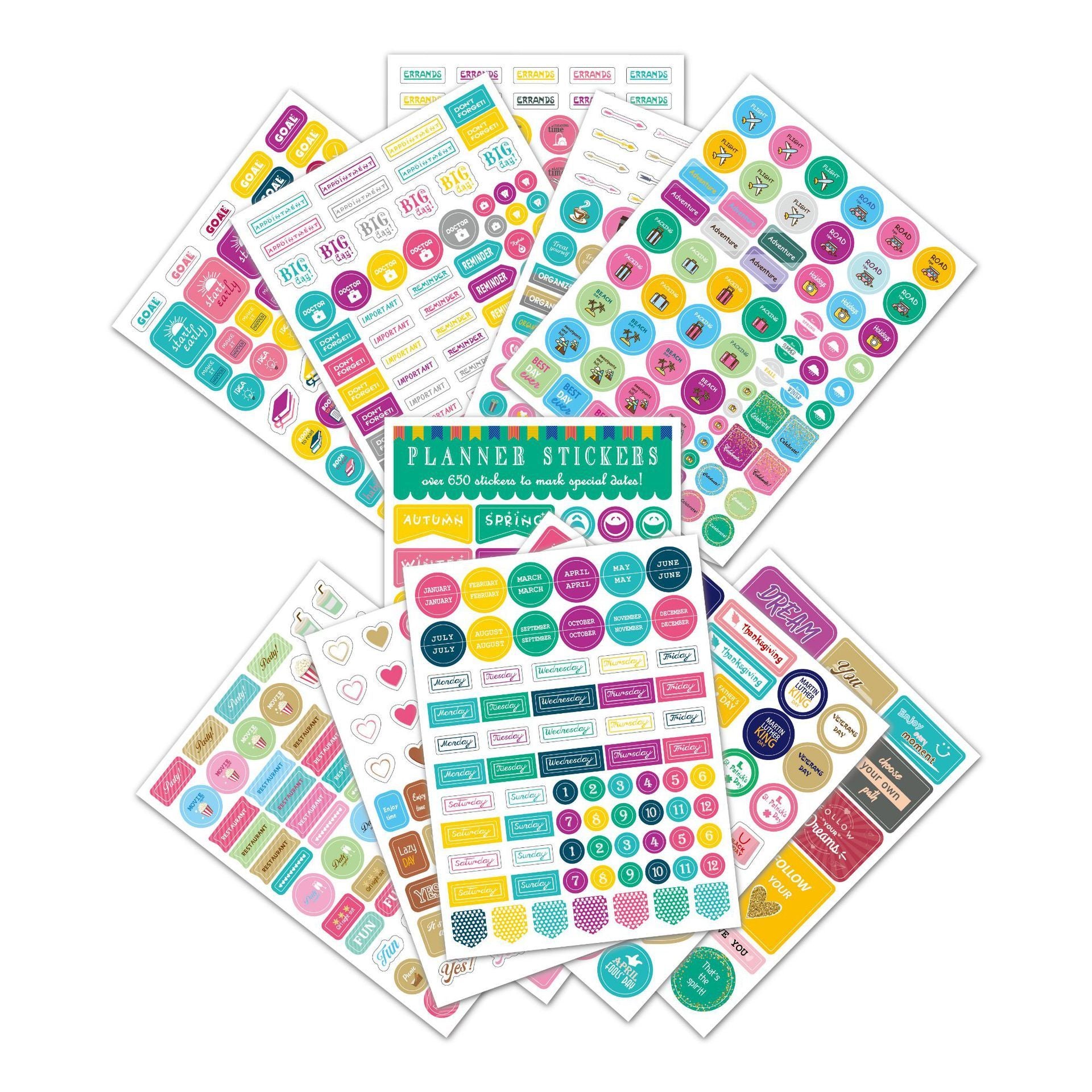 Seasonal Planner Stickers Set