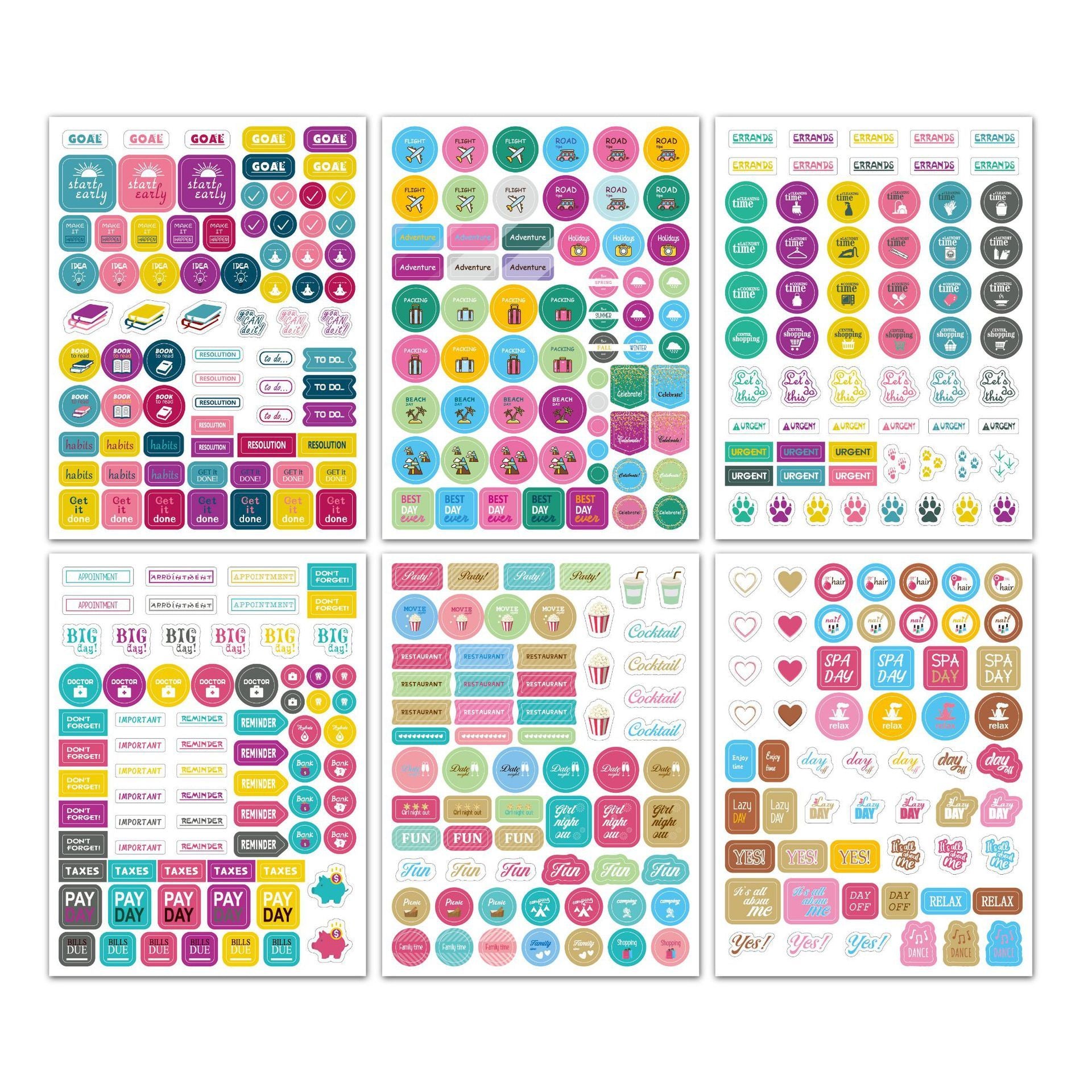 Seasonal Planner Stickers Set