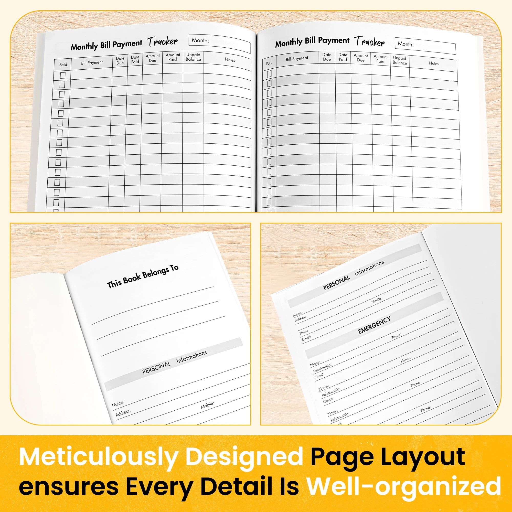 Expense Organizer Financial Tracker ShopAnthonyDoty