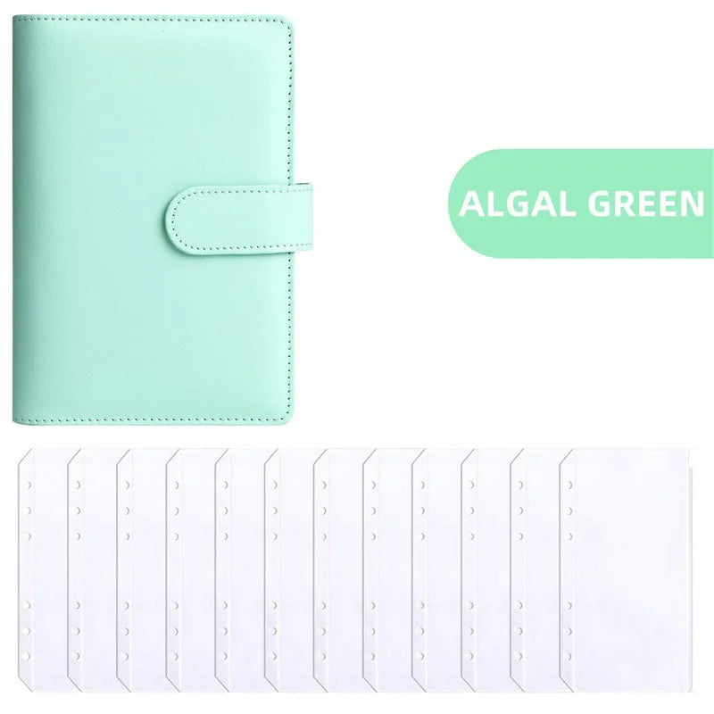 PU Leather A6 Budget Binder – Cash Envelope Organizer with Zipper Pockets, Labels & Budget Sheets ShopAnthonyDoty