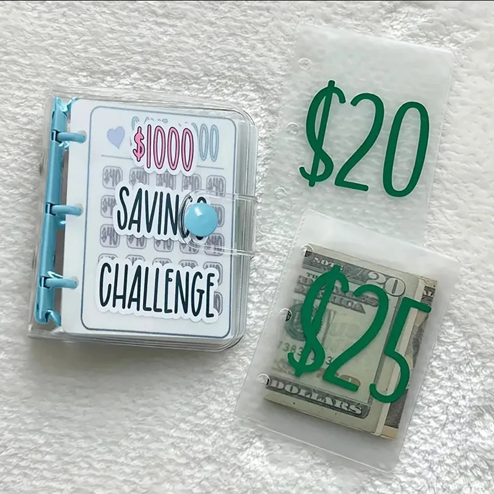 Savings Challenge Binder – A6 Budget Book with Envelopes & Cash Accessories for Money Goals - ShopAnthonyDoty
