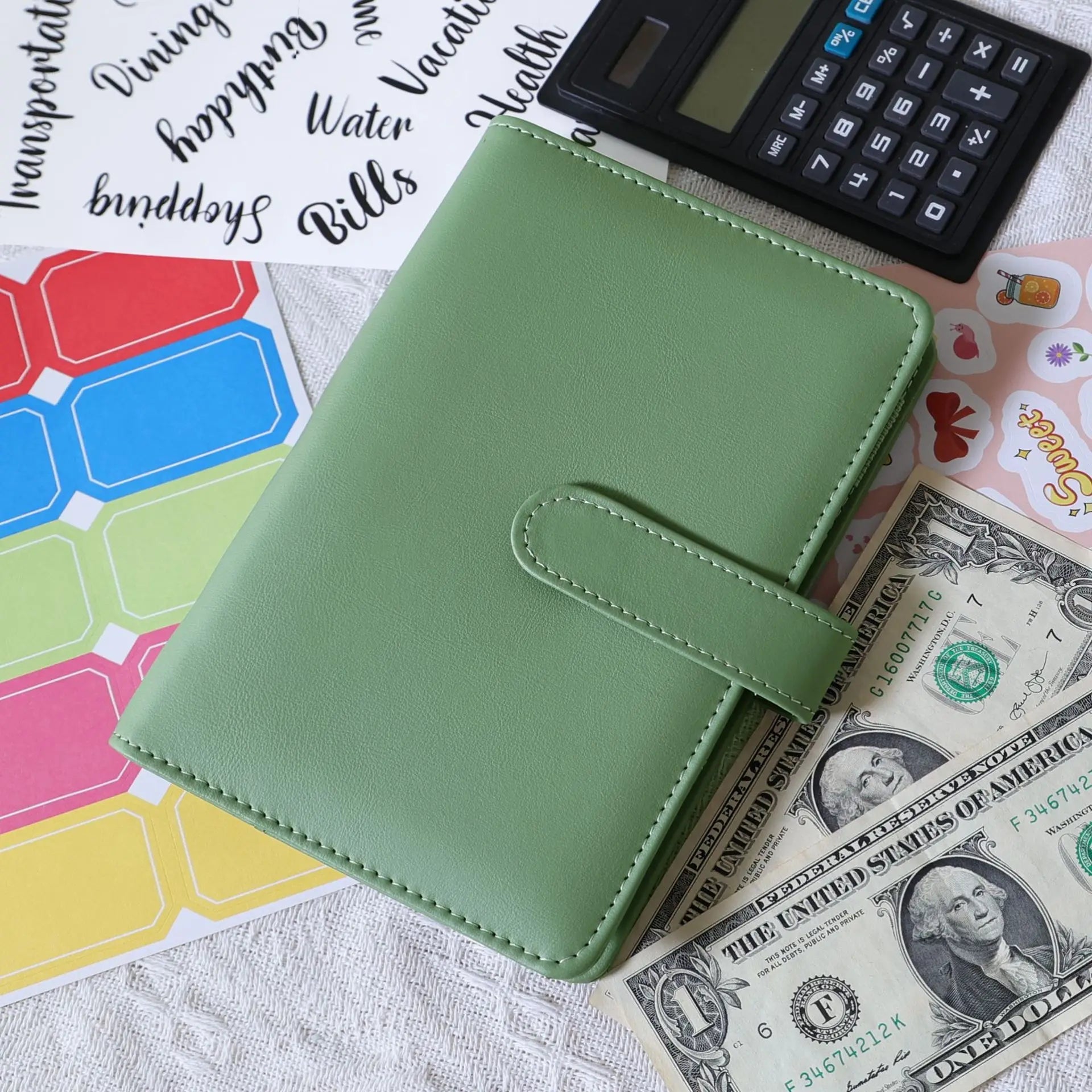 A6 Binder Budget Planner – 6-Ring Money Organizer with Zipper Pockets & Plastic Envelopes ShopAnthonyDoty