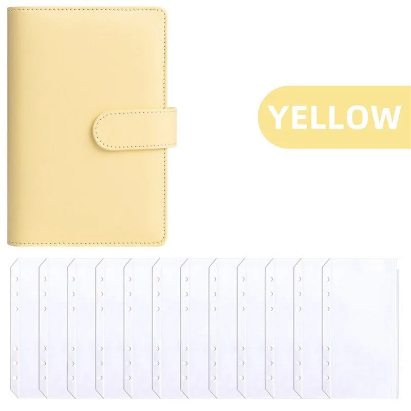 PU Leather A6 Budget Binder – Cash Envelope Organizer with Zipper Pockets, Labels & Budget Sheets ShopAnthonyDoty