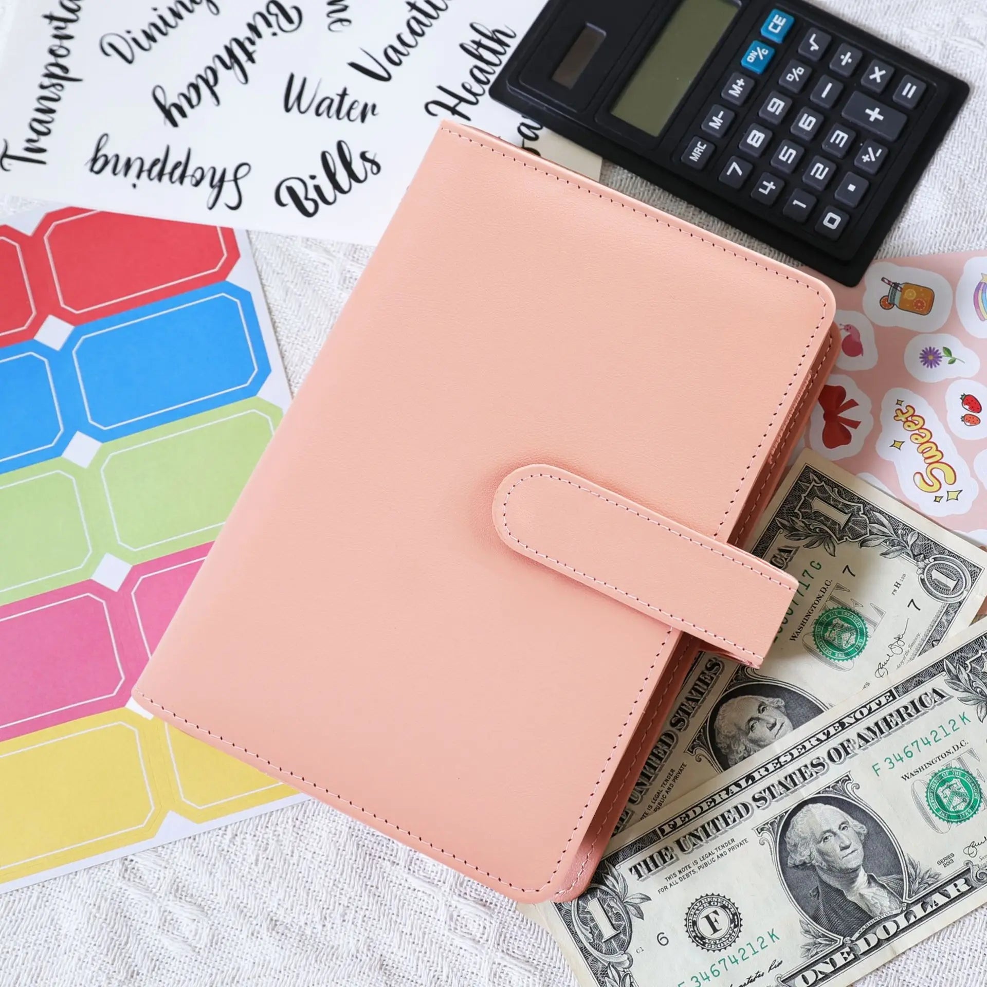 A6 Binder Budget Planner – 6-Ring Money Organizer with Zipper Pockets & Plastic Envelopes ShopAnthonyDoty
