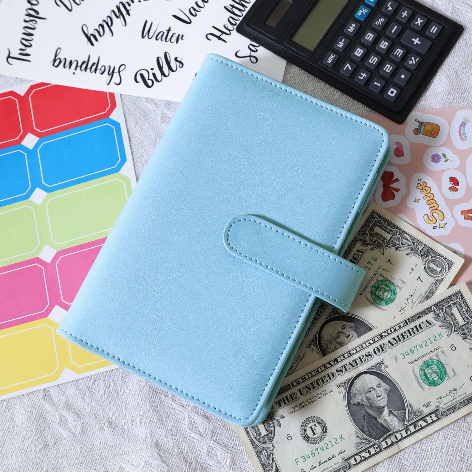A6 Binder Budget Planner – 6-Ring Money Organizer with Zipper Pockets & Plastic Envelopes ShopAnthonyDoty