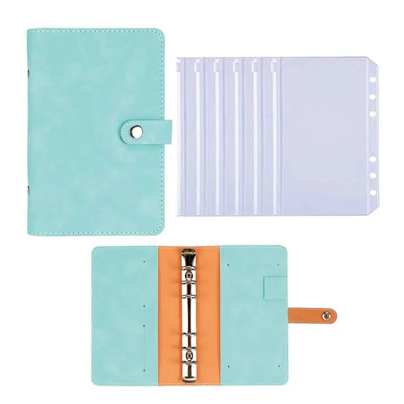 A6 Budget Binder – PU Leather Cash Envelope Planner with Card Pockets & Pen Loop ShopAnthonyDoty