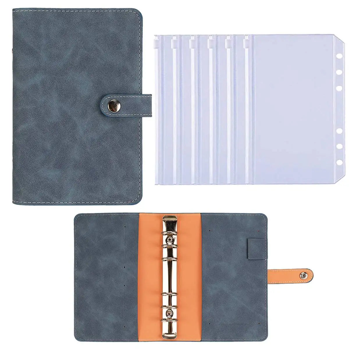 A6 Budget Binder – PU Leather Cash Envelope Planner with Card Pockets & Pen Loop ShopAnthonyDoty