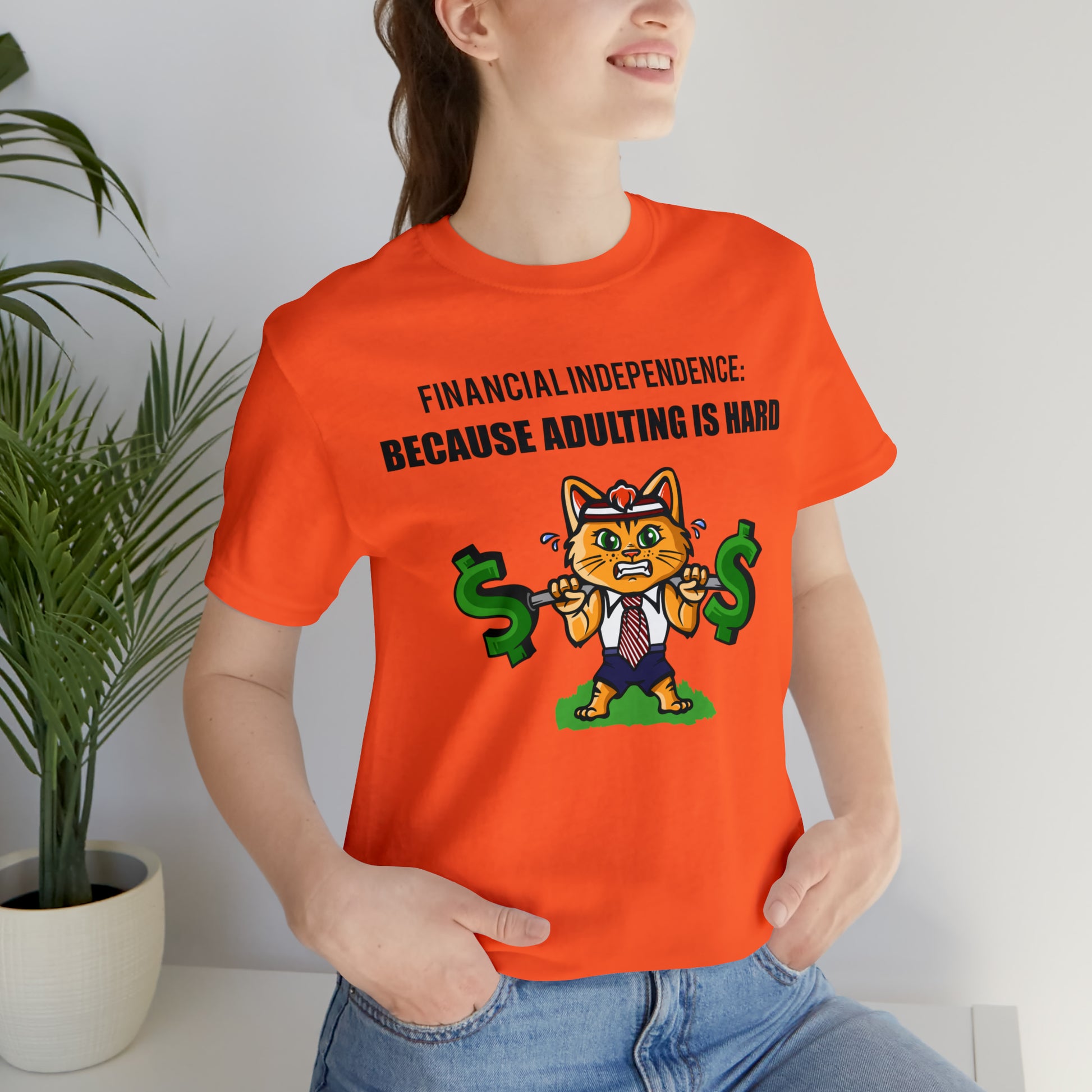 Financial Independence Cat Tee