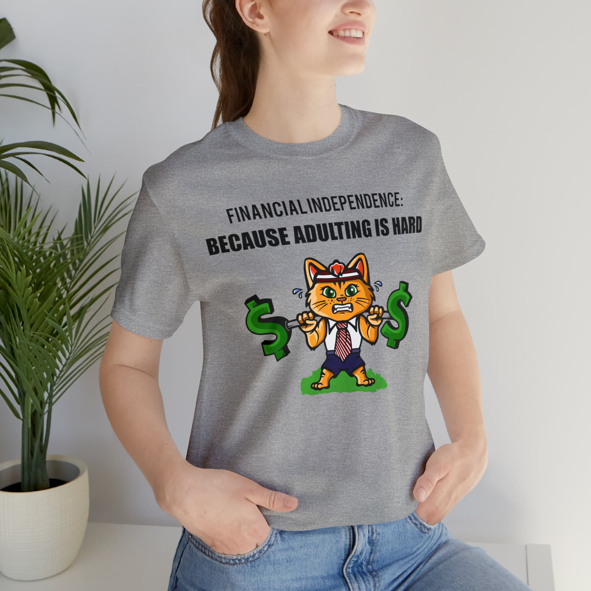 Financial Independence Cat Tee