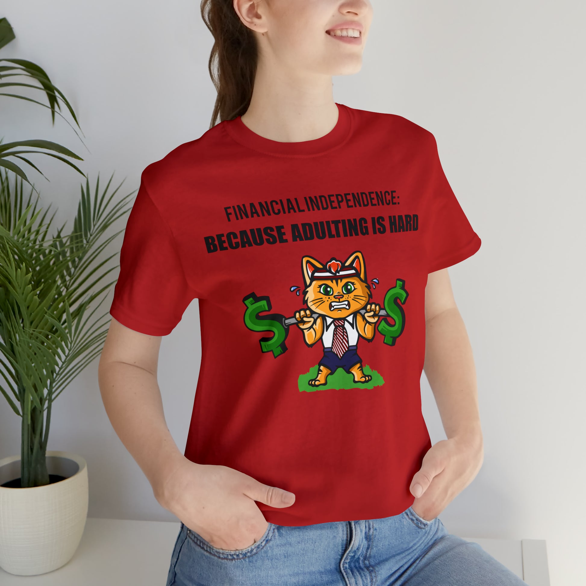 Financial Independence Cat Tee