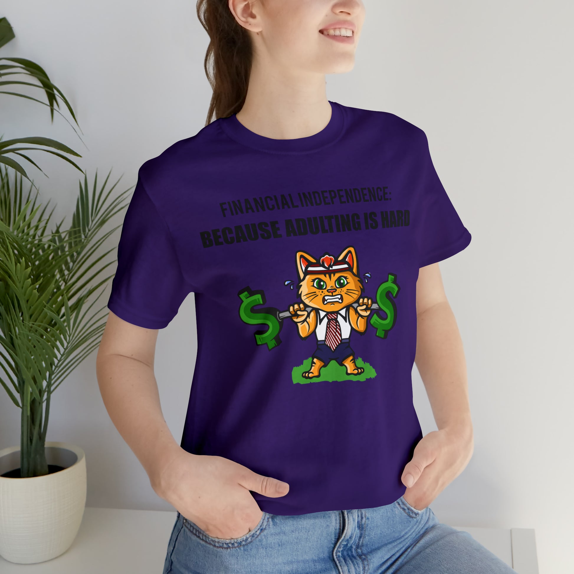 Financial Independence Cat Tee