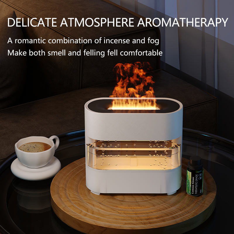 Products Rain Cloud Fire Humidifier Water Drip Novedades 2024 Rain Water Diffuser Fire Flame Humidifier Aroma Diffuser