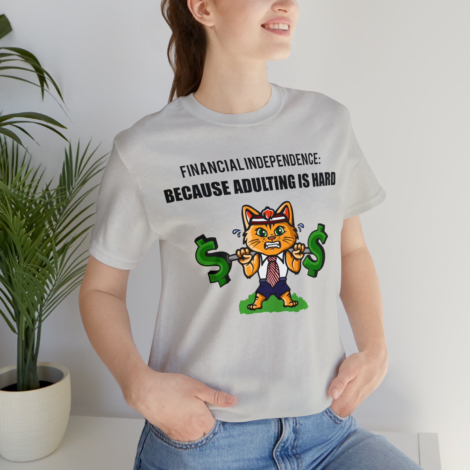 Financial Independence Cat Tee