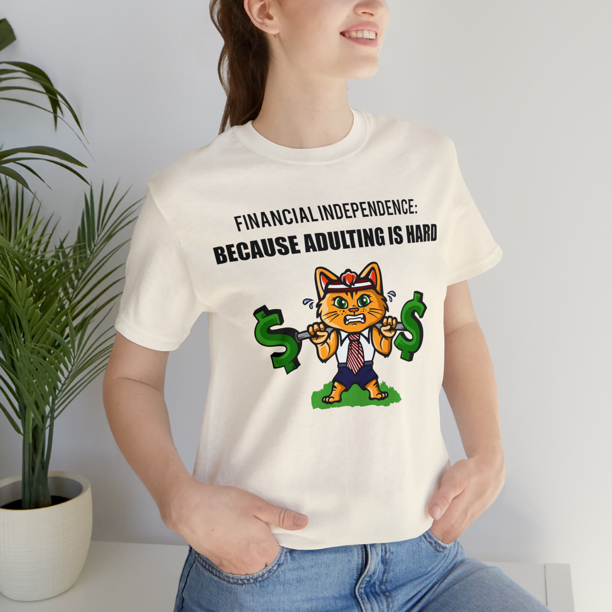 Financial Independence Cat Tee