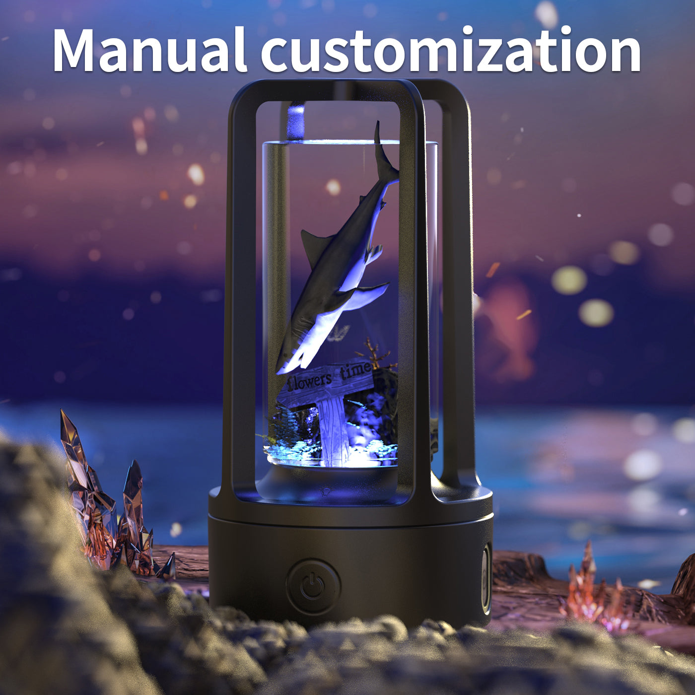 Bluetooth Speaker Gift Touch Resin Night Light