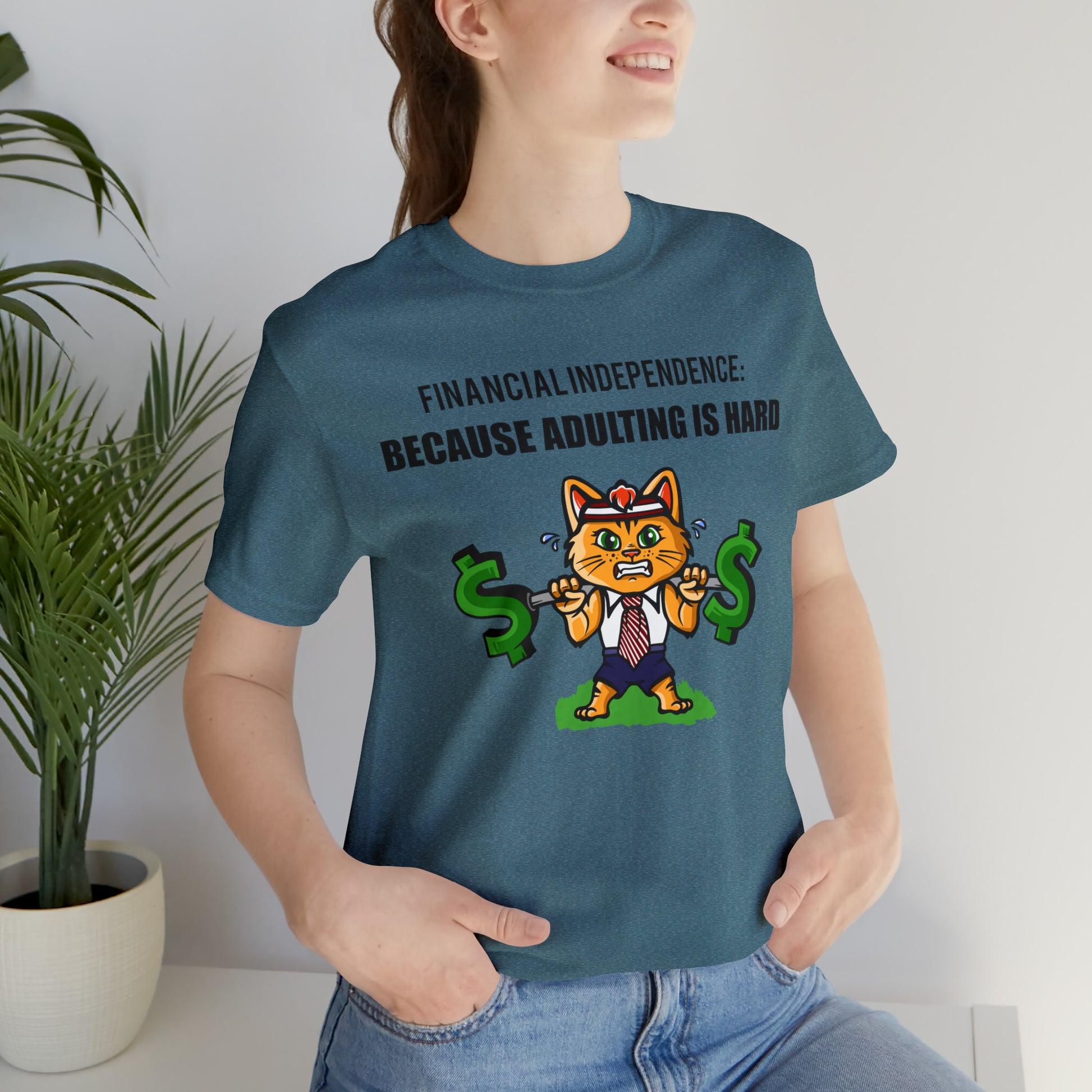 Financial Independence Cat Tee