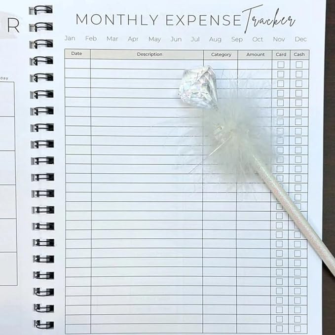 Undated 12 Month Budget Planner, Budget Planner, Budget Book