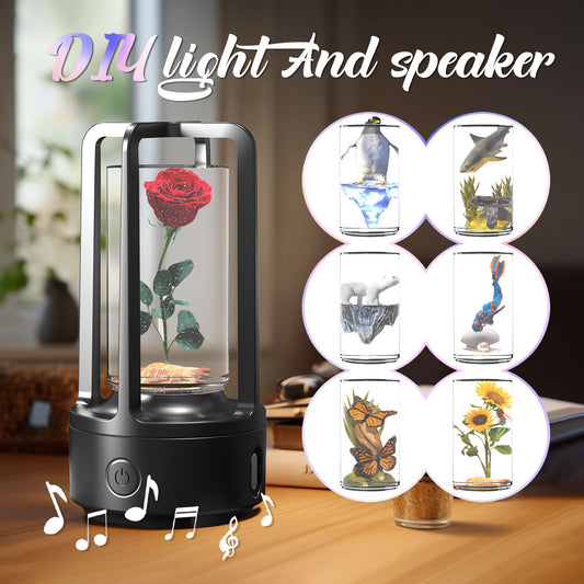 Bluetooth Speaker Gift Touch Resin Night Light